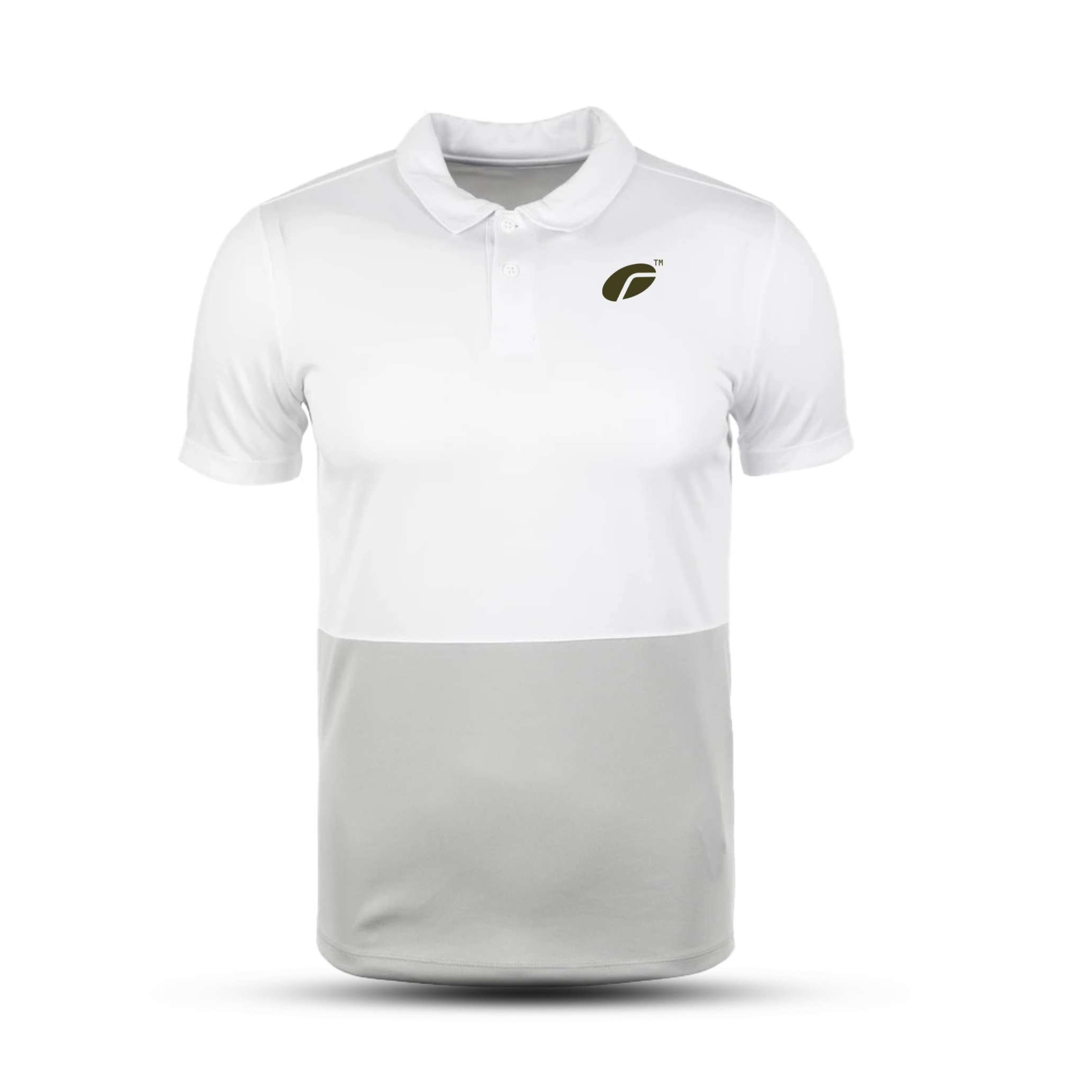 Radix Wears Army Dryfit Collar T‑Shirt (Grey+White)