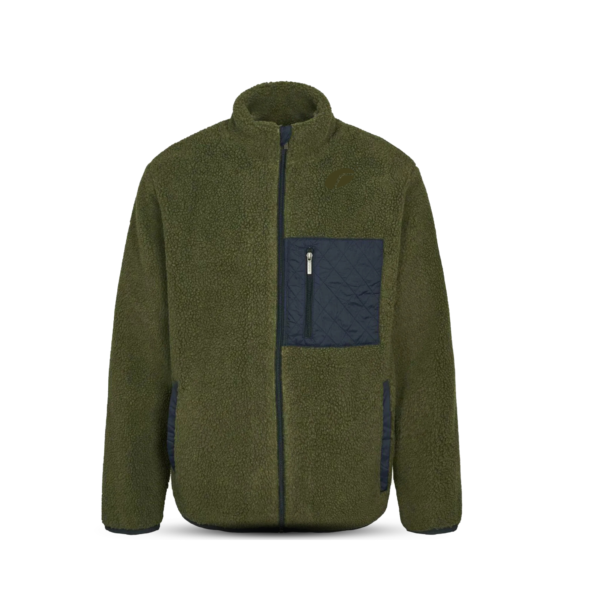 Radix Wears Army Full Sleeve Fleece Jacket (Olive)